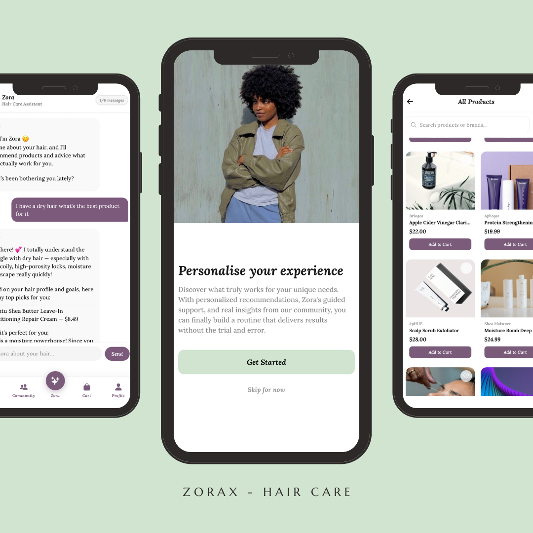 Zorax app on mobile